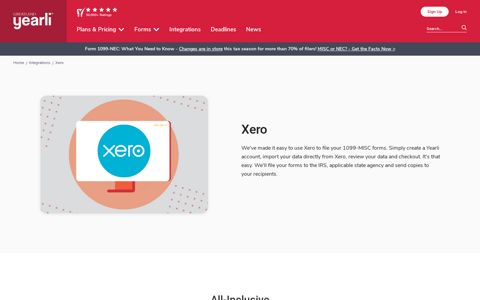 Xero Integration - Yearli