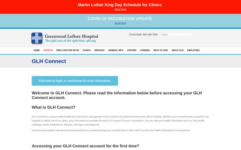 GLH Connect – Greenwood Leflore Hospital