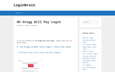 Hh Gregg Bill Pay - Hh Gregg Credit Card Login ... - LoginBrain