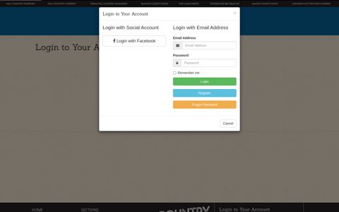 Login to Your Account | Hill Country Passport