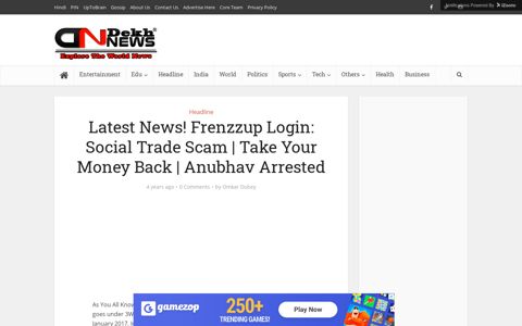 Latest News! Frenzzup Login: Social Trade Scam | Take Your ...