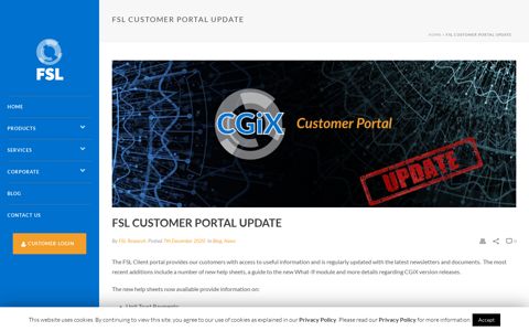 FSL Customer Portal Update - Financial Software Limited