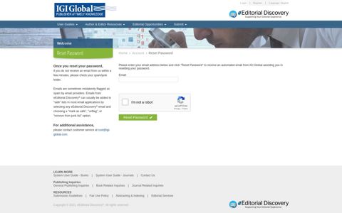 eEditorial Discovery® - IGI Global
