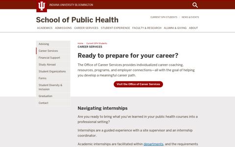 Career Services - Indiana University School of Public Health ...