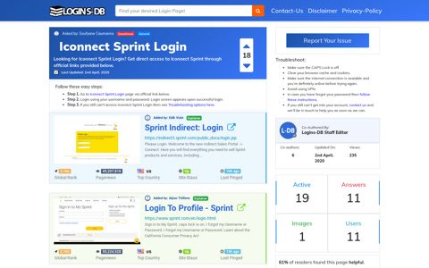 Iconnect Sprint Login - Logins-DB