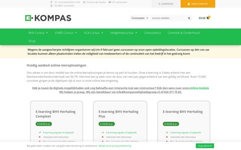 Kompas Veiligheidsgroep B.V. - 37 cursuslocaties door heel NL