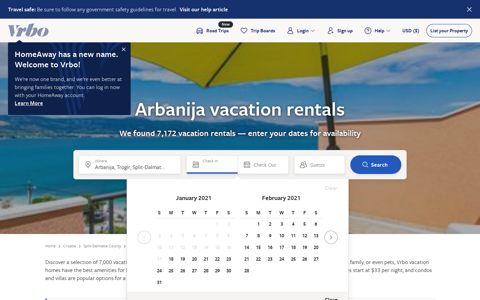 Arbanija, HR vacation rentals: Condos/Apartments ... - Vrbo