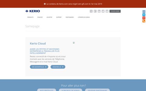 Homepage Samepage Box | Kerio Technologies