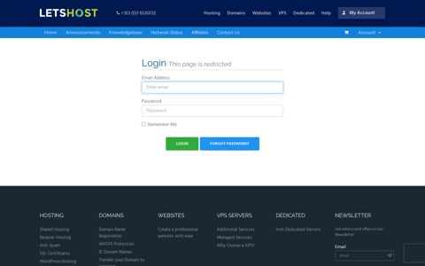 Client Area - LetsHost