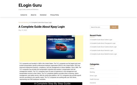 A Complete Guide About Kpay Login - ELogin Guru
