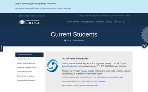Current Students - Lower Columbia College