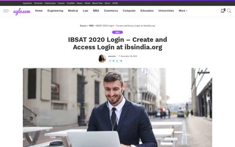 IBSAT 2020 Login – Create and Access Login at ibsindia.org ...