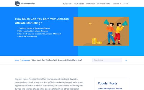 How much can you earn with Amazon Affiliate Marketing?