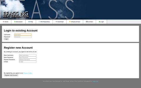 Login to existing Account - EFASS NG Forum