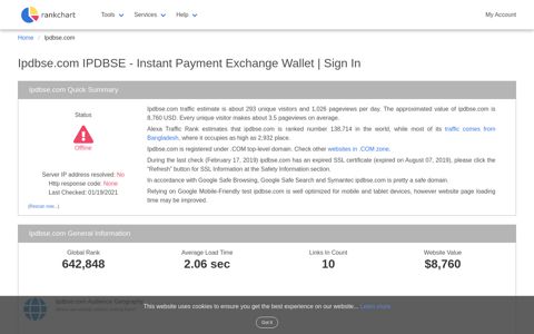 ipdbse.com - Instant Payment Exchange Wallet | Sign In