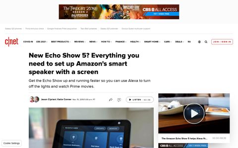 Set up your Amazon Echo Show in just a few minutes - CNET