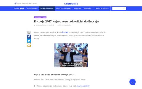 Encceja 2017: veja o resultado oficial do Encceja | Revista ...