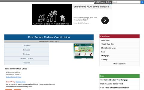 First Source Federal Credit Union - New Hartford, NY