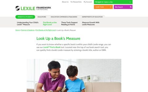 Look Up a Book's Measure - Lexile