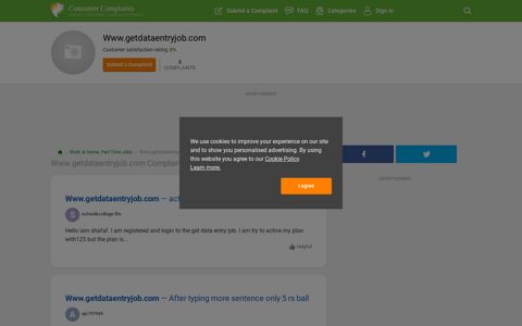 Www.getdataentryjob.com Reviews | File a Complaint ...