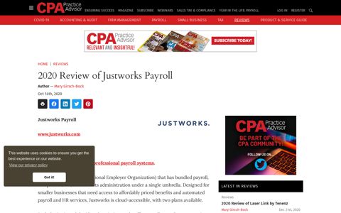 2020 Review of Justworks Payroll | CPA Practice Advisor