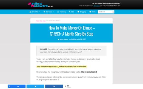 How To Make Money On Elance - $1,593+ A Month Step By ...