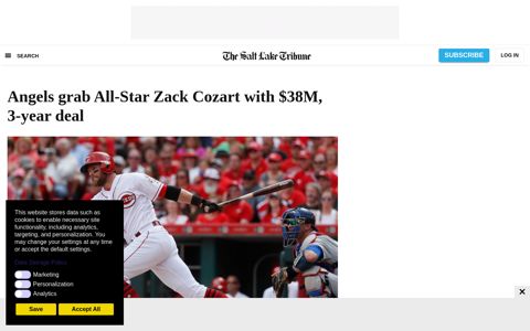 Angels grab All-Star Zack Cozart with $38M, 3-year deal