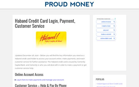 Haband Credit Card Login, Payment, Customer Service ...