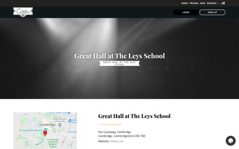 Great Hall at The Leys School - Cast98 United States
