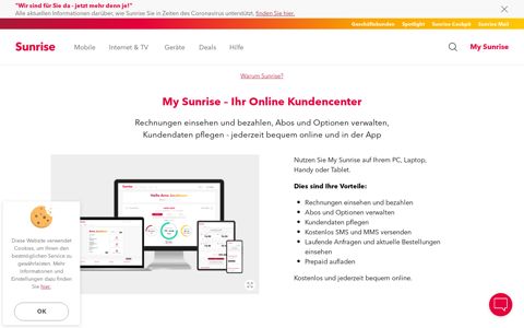 Ihr Online Kundencenter - My Sunrise