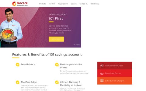 101-First Savings Account | Fincare Bank