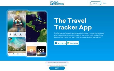 Travel Tracker And Travel Journal App — FindPenguins