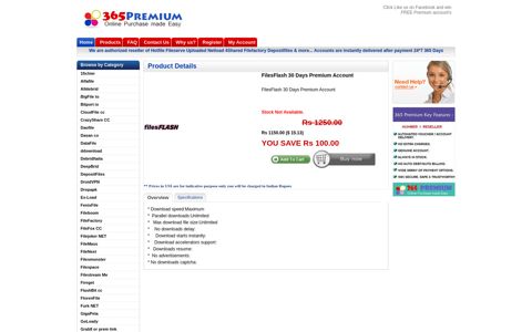 Filesflash.com buy cheap Filesflash 30 days premium voucher ...