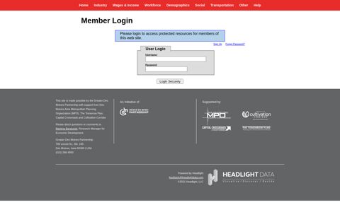 Member Login - DSMUSA Data Hub