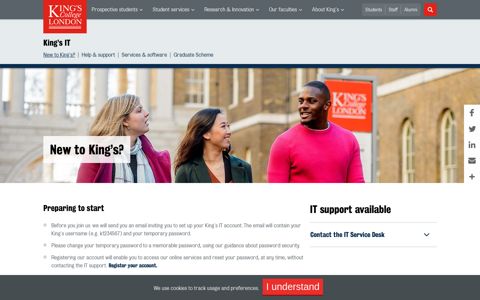 New to King's? | King's IT | King's College London