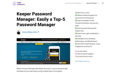Keeper Password Manager: Easily a Top-5 Password ...