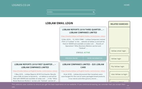 loblaw email login - General Information about Login