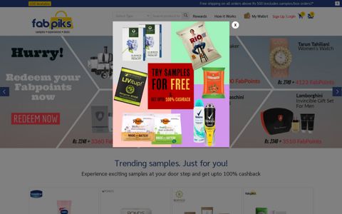 Fabpiks - Free Product Samples & Deals From Leading Brands