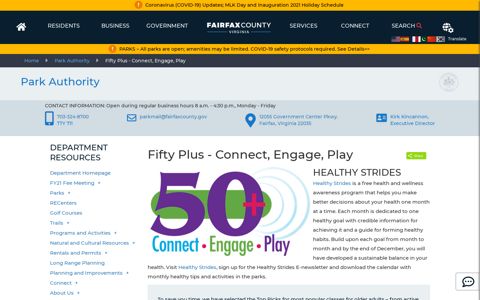Fifty Plus - Connect, Engage, Play | Park Authority