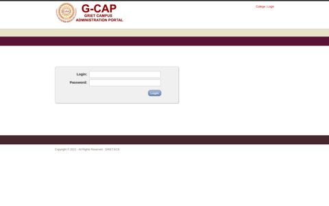 Login - gcap-griet campus administration portal