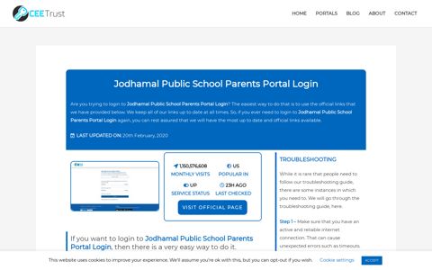Jodhamal Public School Parents Portal Login - Find Official Portal