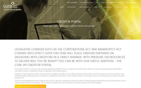Creditor Portal - CORE IPS