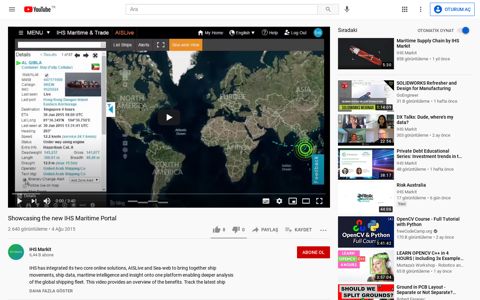 Showcasing the new IHS Maritime Portal - YouTube