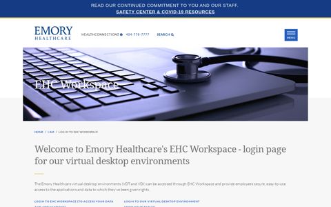 Log in to EHC Workspace - Emory Healthcare