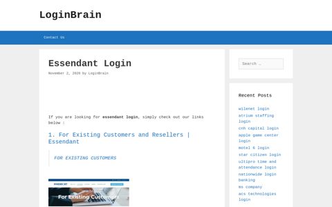 essendant login - LoginBrain