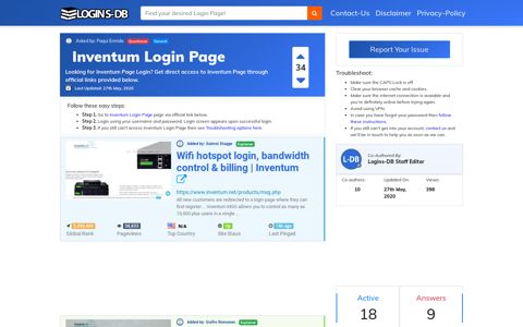 Inventum Login Page - Logins-DB