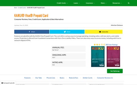 KAIKU Visa Prepaid Card Application | User Reviews