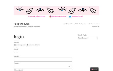 login – Face the FACS