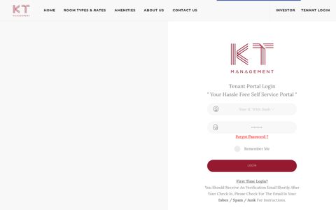 Tenant Portal | KT Management Tenant's Self Service Portal