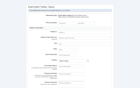 Expert Option Trading - Signup - How to Trade Options